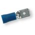 Kabelsko flatstift 2507 H blå 3320 6,3 mm